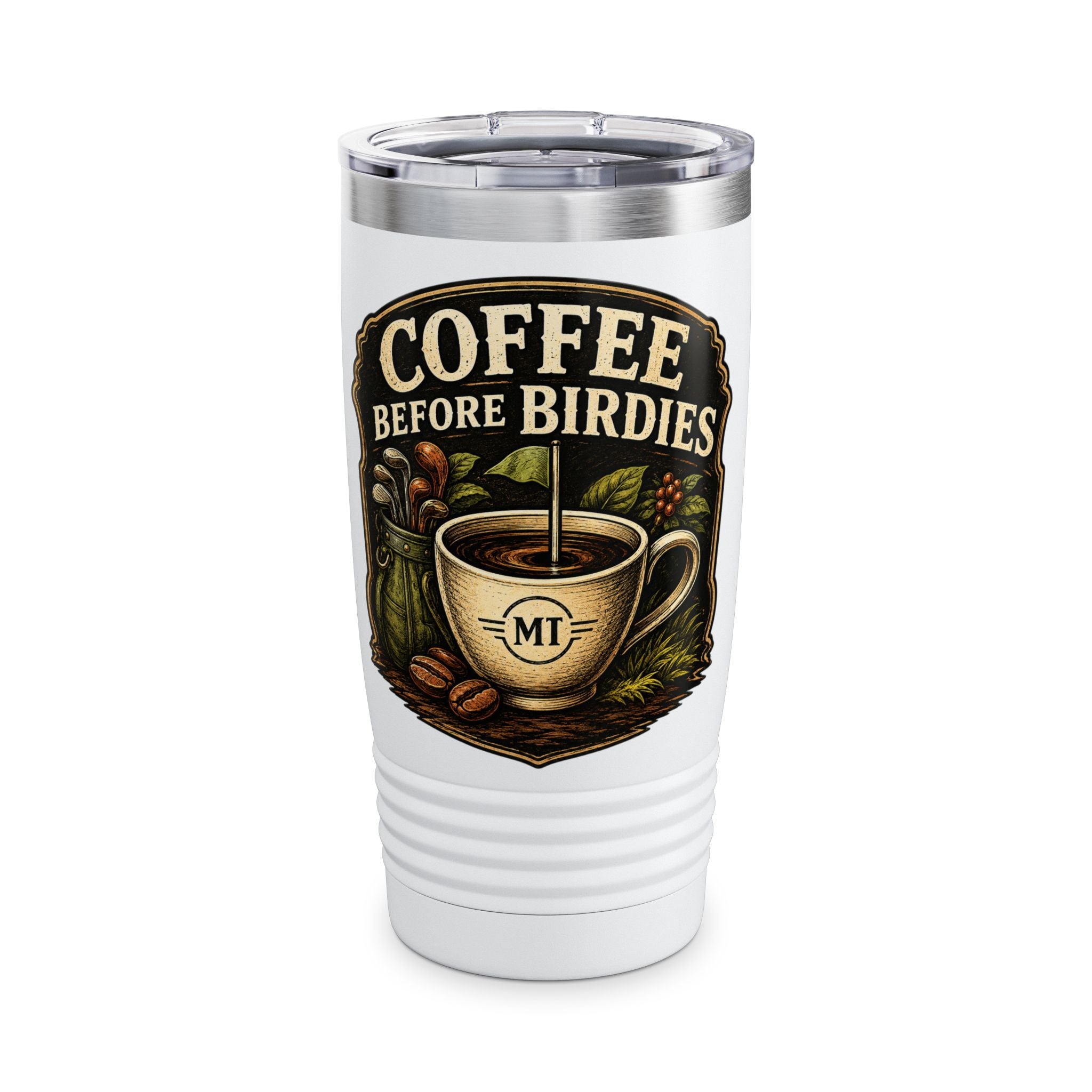 Coffee Before Birdies Tumbler, 20oz